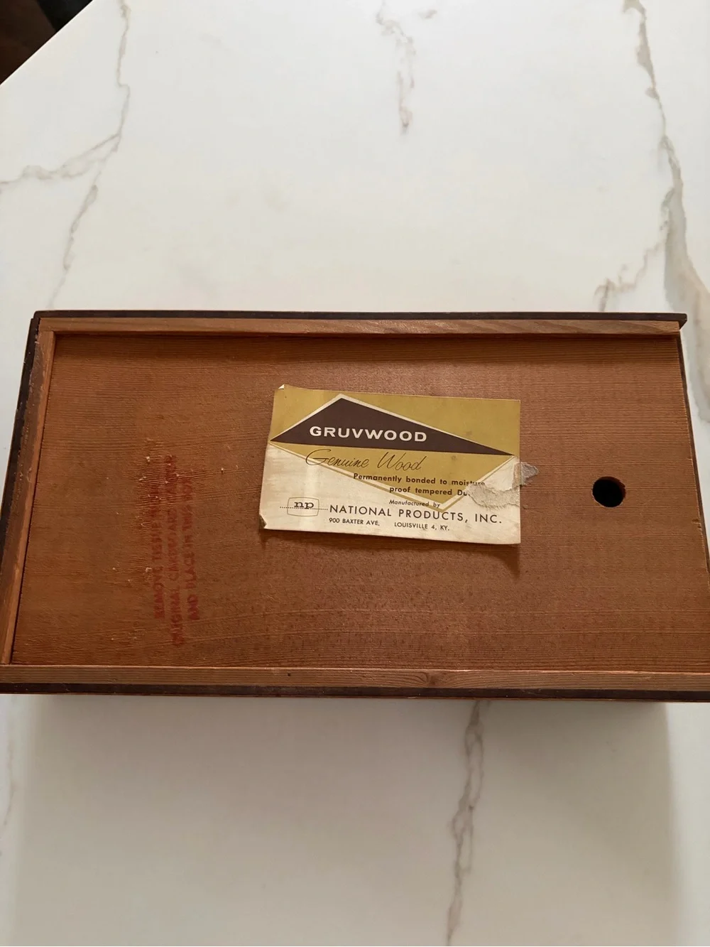 Mid Century Modern Wooden Tissue Box Cover MCM Original
